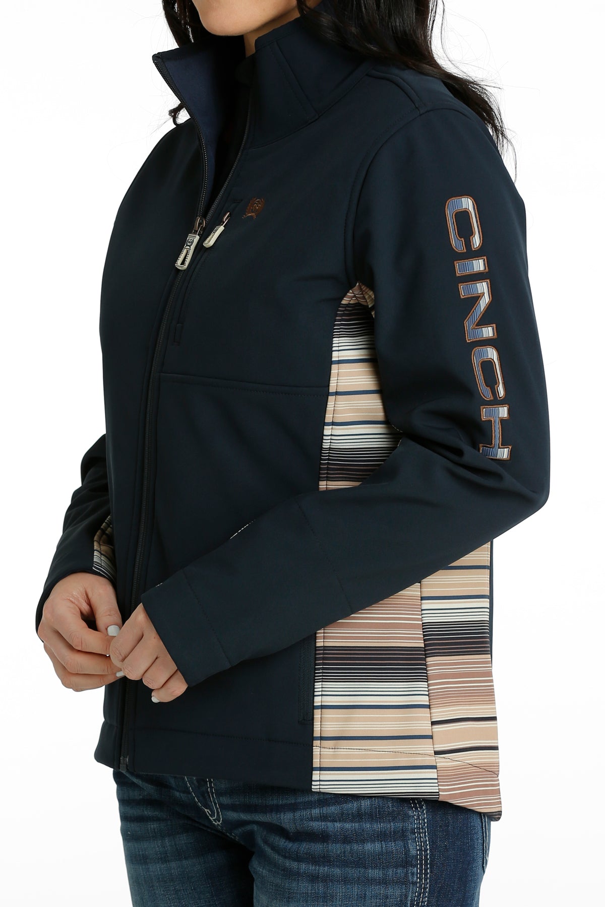 CINCH Women's Navy Concealed Cary Bonded Jacket