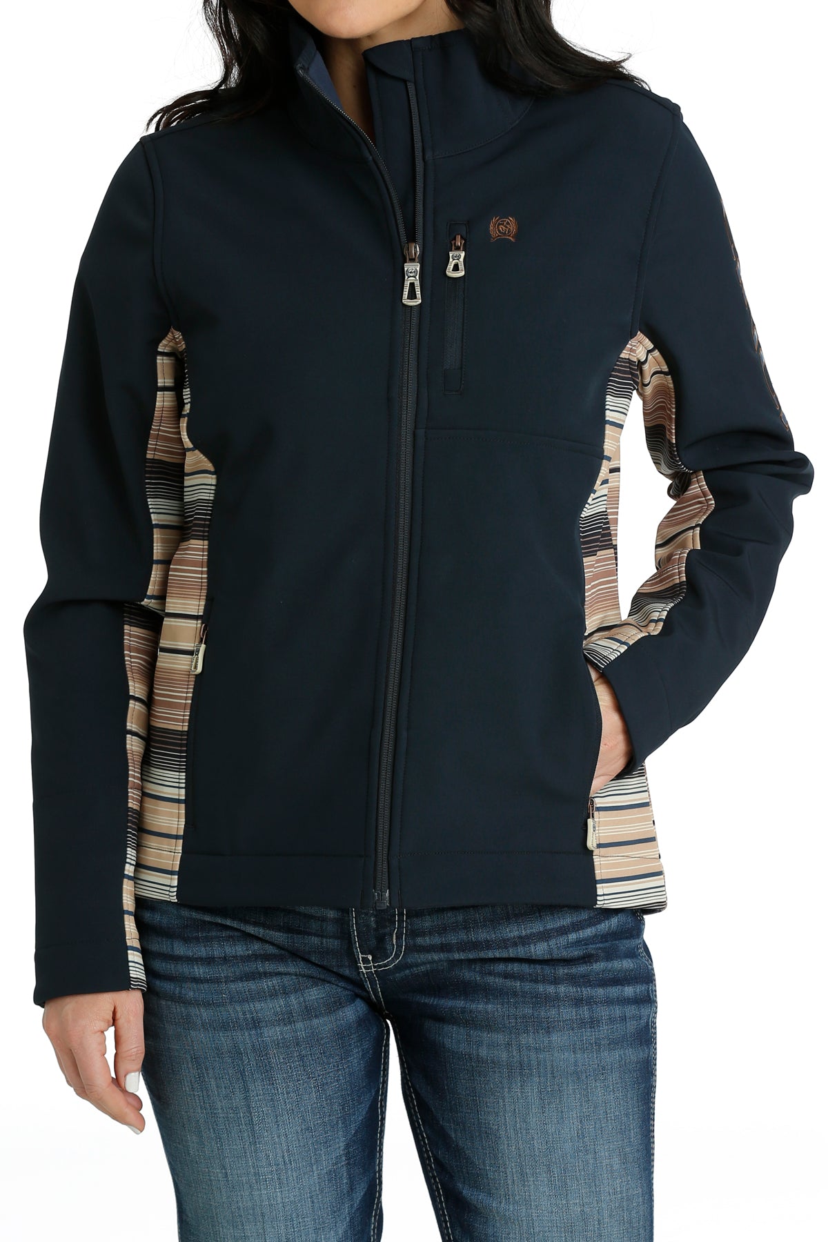 CINCH Women's Navy Concealed Cary Bonded Jacket