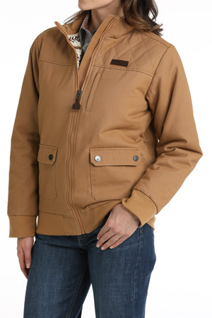 CINCH Women's Brown Bomber Jacket