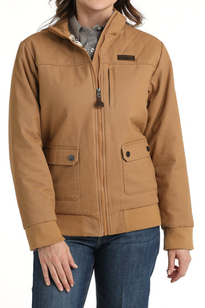 CINCH Women's Brown Bomber Jacket