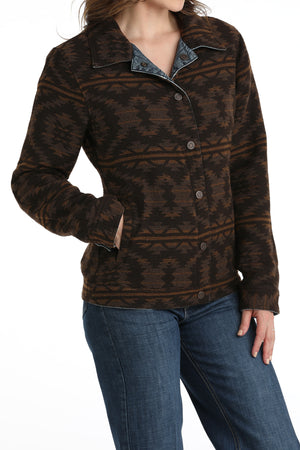 CINCH Women's Indigo/Brown Reversible Trucker's Jacket