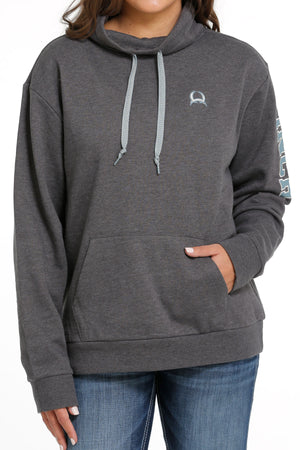 CINCH Women's Gray French Terry Pullover