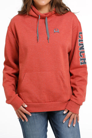 CINCH Women's Red French Terry Pullover