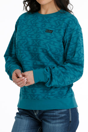 CINCH Women's Teal Pullover