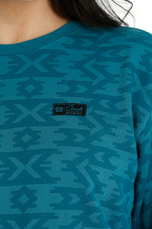 CINCH Women's Teal Pullover