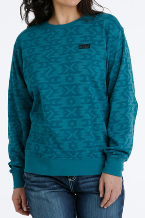 CINCH Women's Teal Pullover