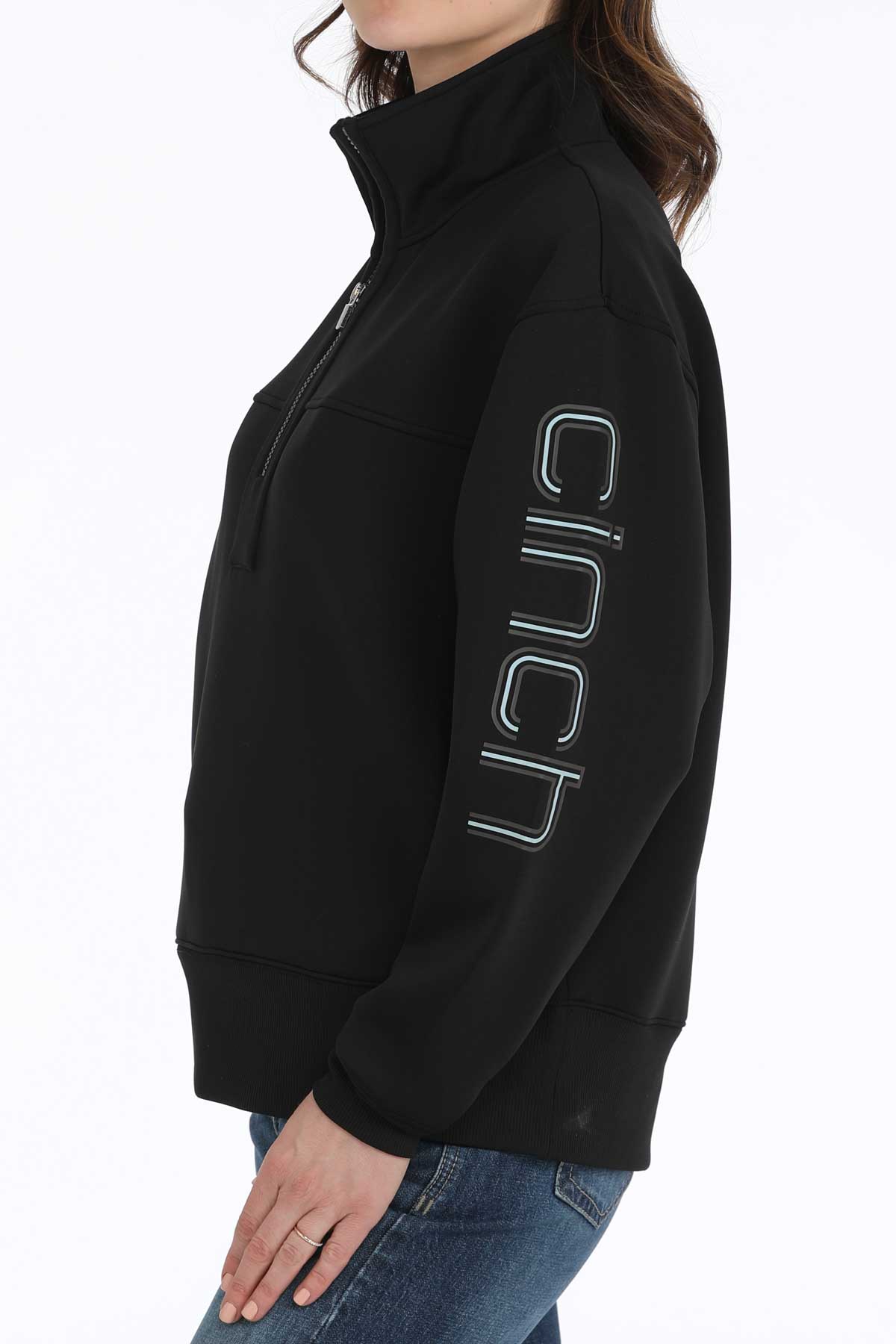CINCH Women's Black Quarter Zip