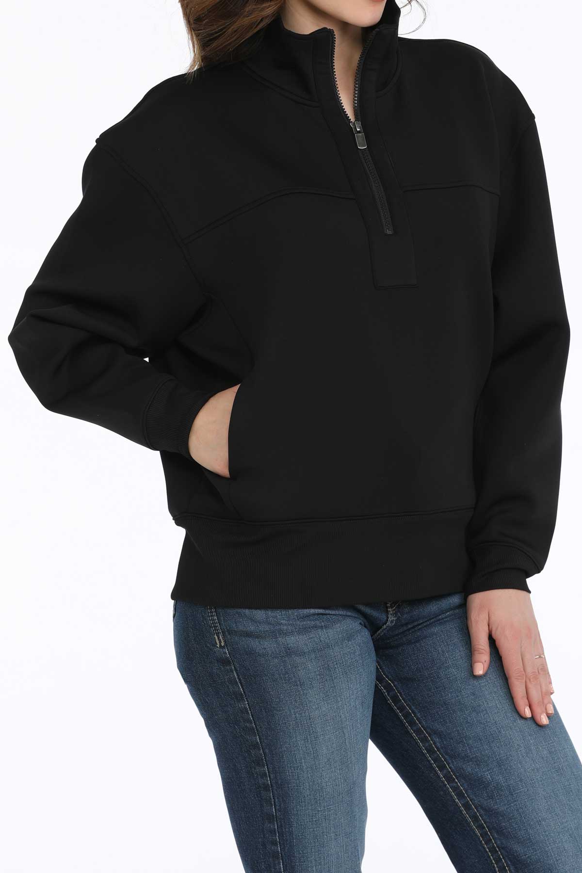 CINCH Women's Black Quarter Zip
