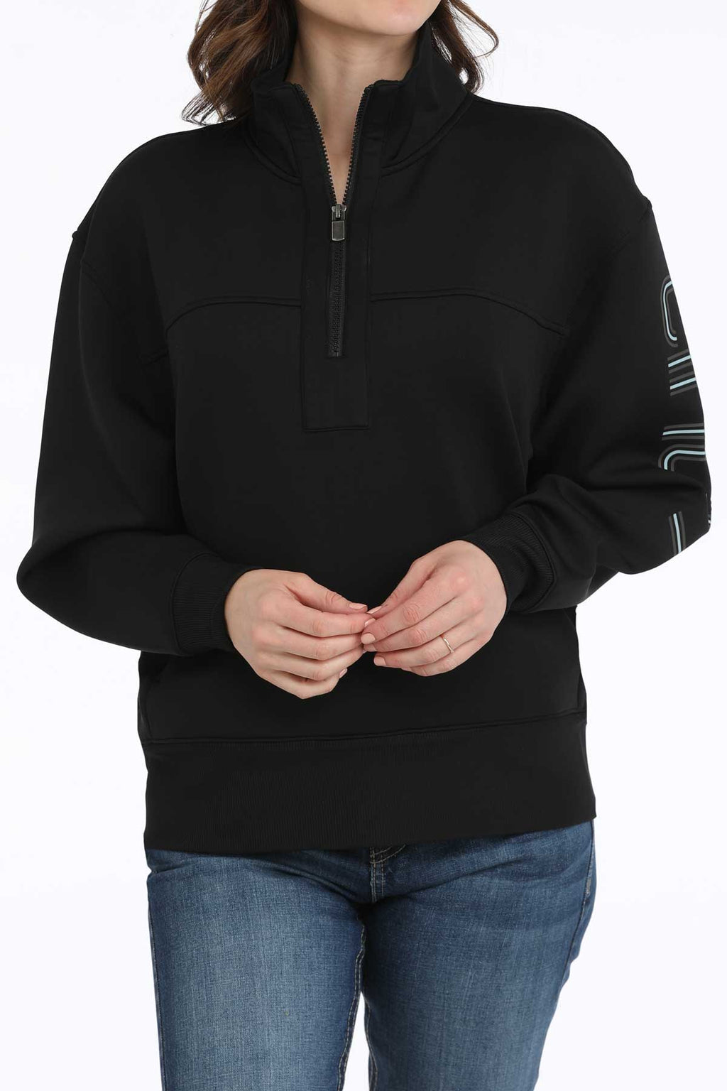 CINCH Women's Black Quarter Zip