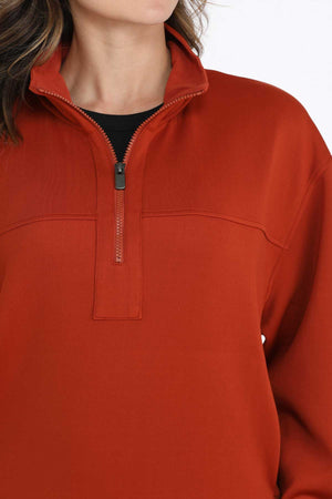 CINCH Women's Orange Quarter Zip