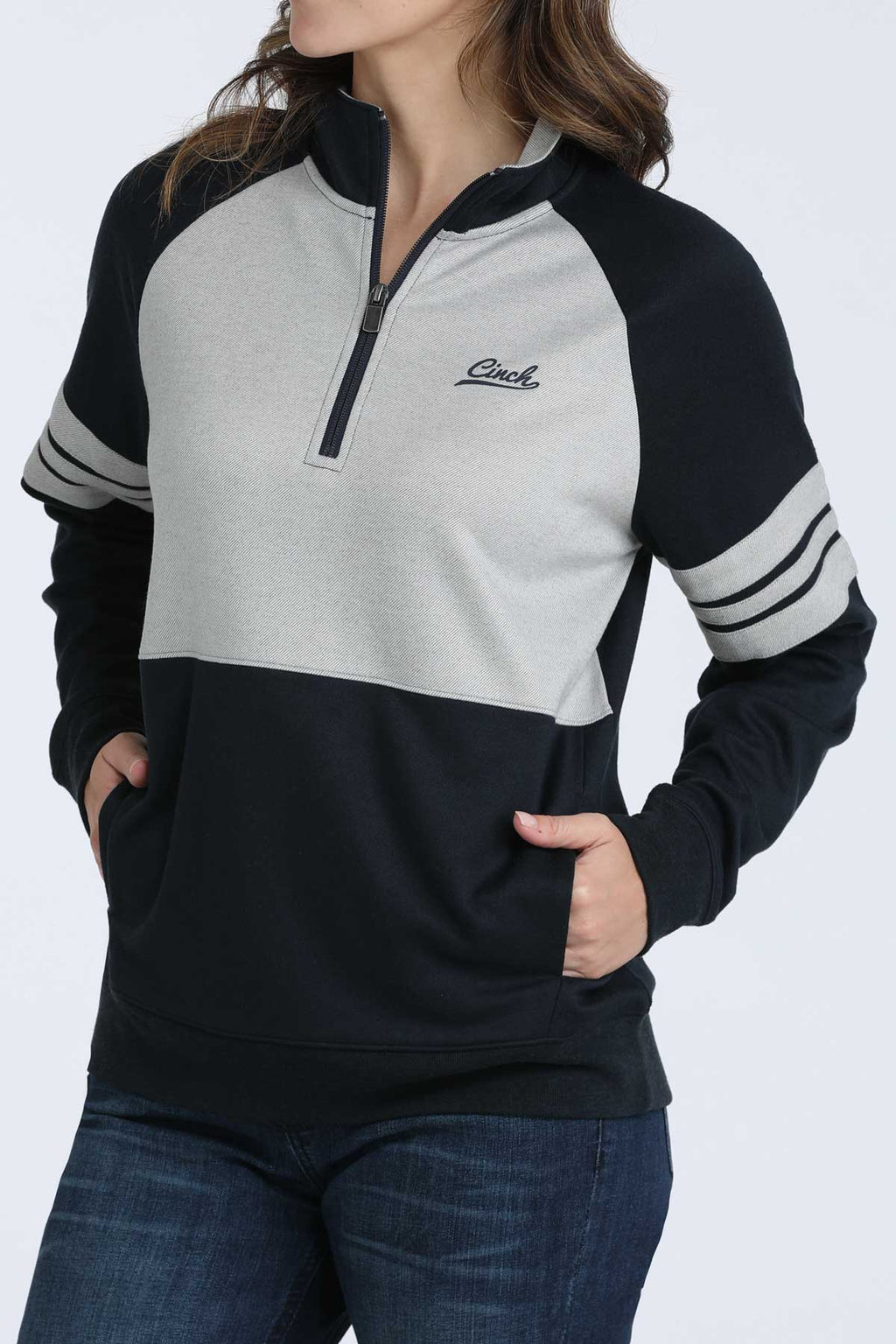 CINCH Women's Navy Quarter Zip