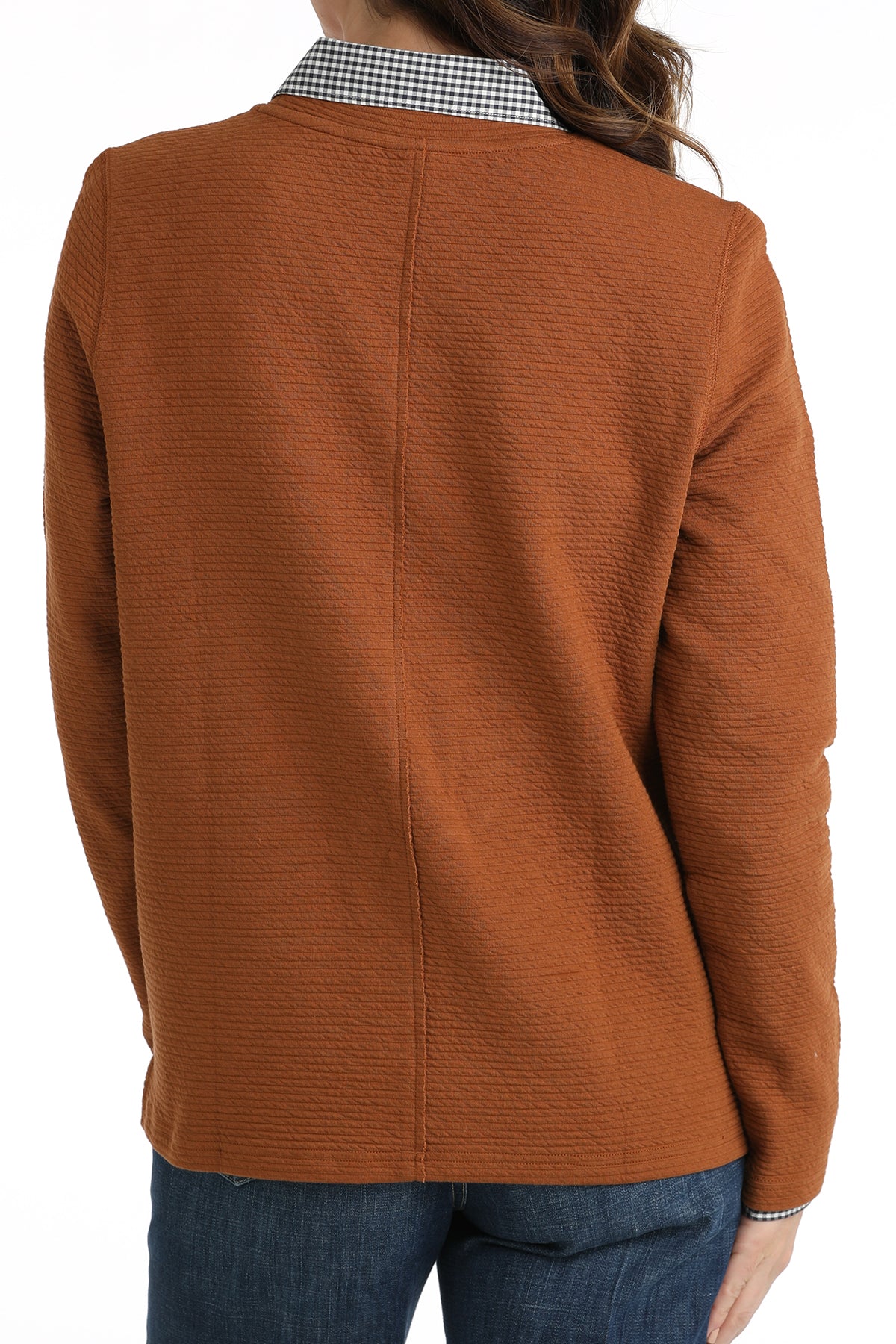 CINCH Women's Copper Textured Sweatshirt Pullover