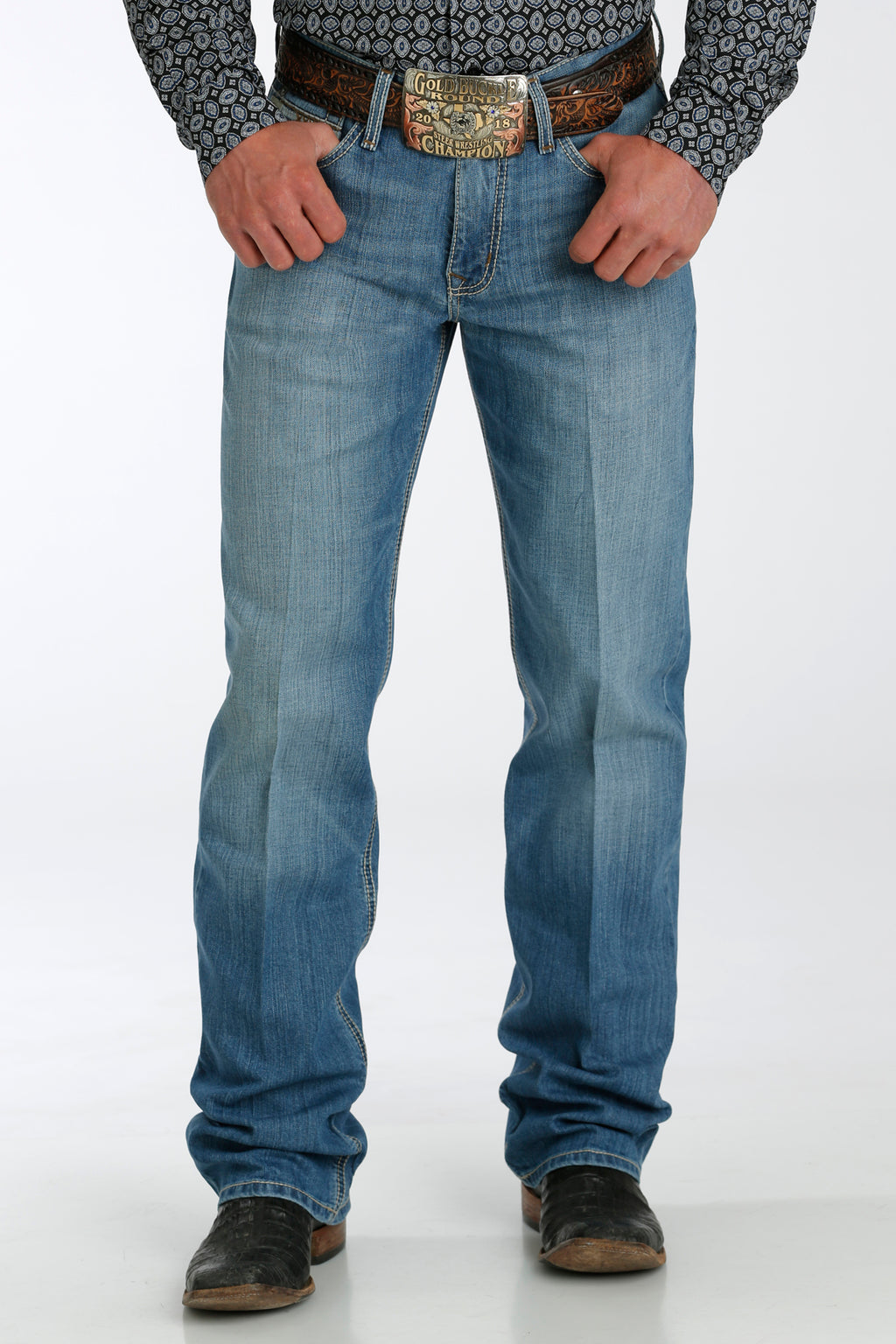 CINCH Men's Relaxed Fit Grant Jeans - Medium Stonewash