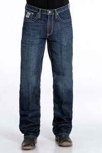 CINCH Men's Relaxed Fit White Labeled Jeans - Dark Stonewash