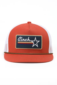 CINCH Men's Orange Trucker Cap