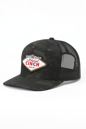 CINCH Men's Black Trucker Cap