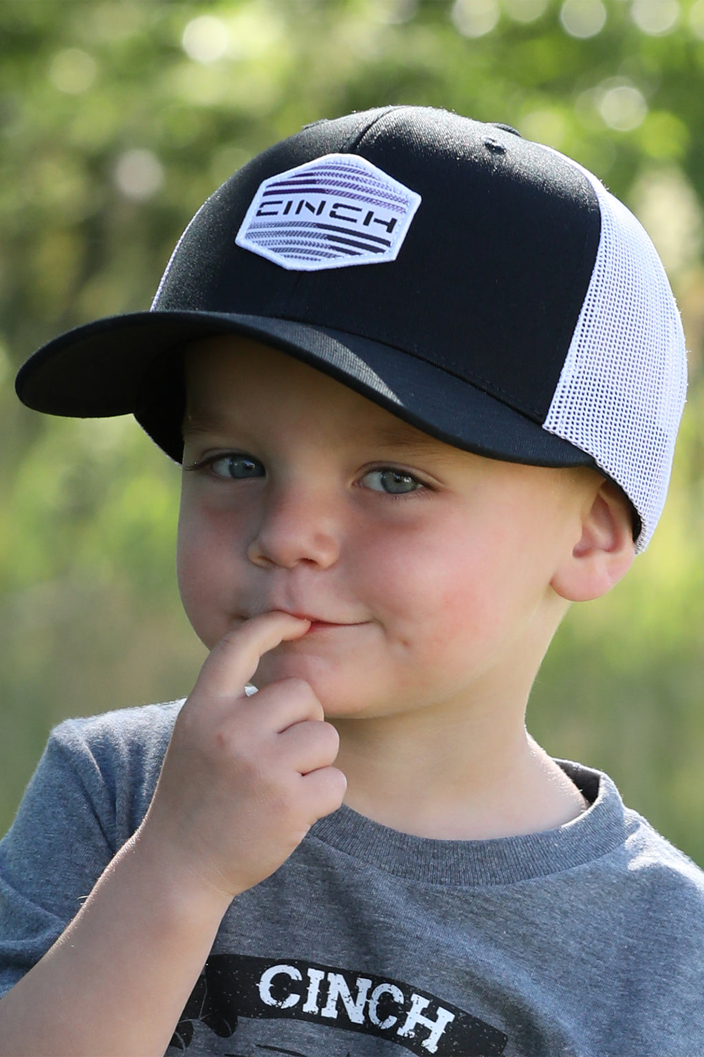CINCH Boy's Black Trucker Cap