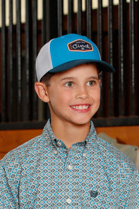 CINCH Boy's Blue Trucker Cap