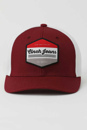 CINCH Men's Flexfit Burgundy Cap