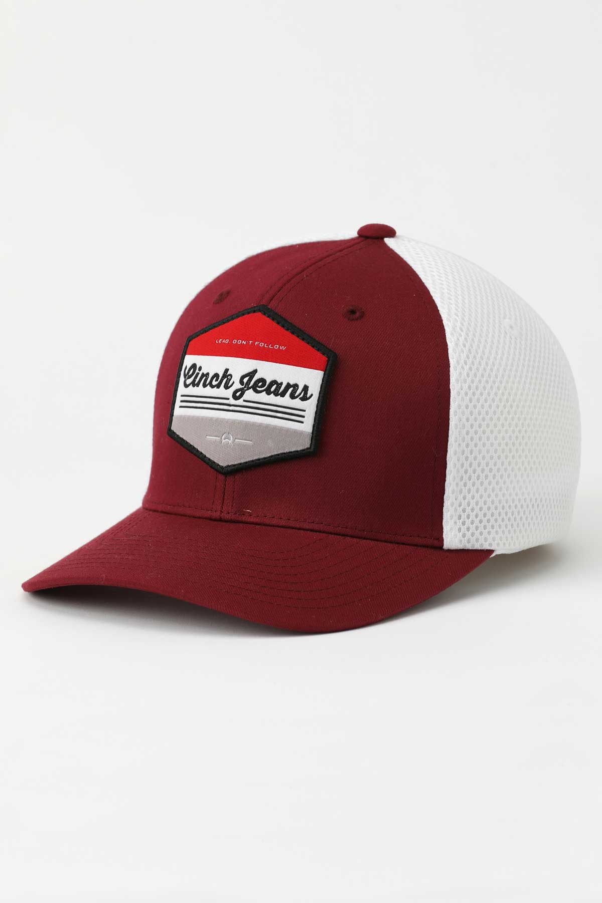 CINCH Men's Flexfit Burgundy Cap