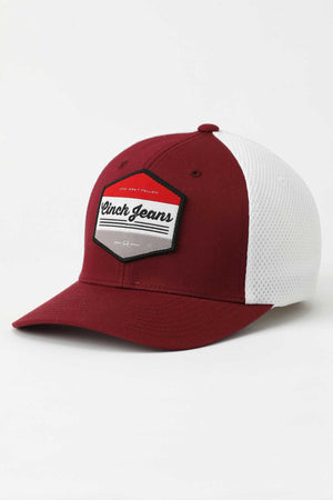 CINCH Men's Flexfit Burgundy Cap