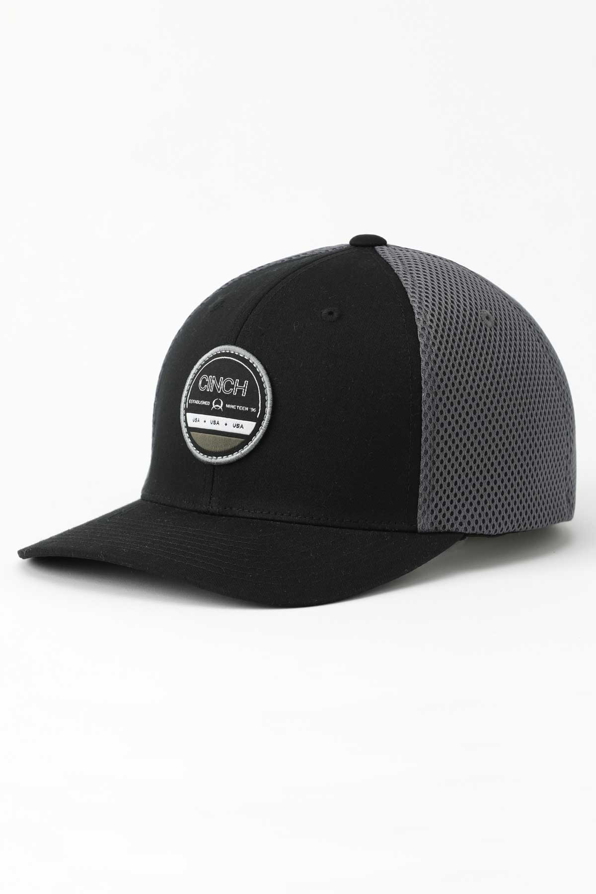 CINCH Men's Black Flexfit Cap
