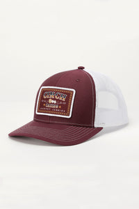 CINCH Men's Burgundy Trucker Cap