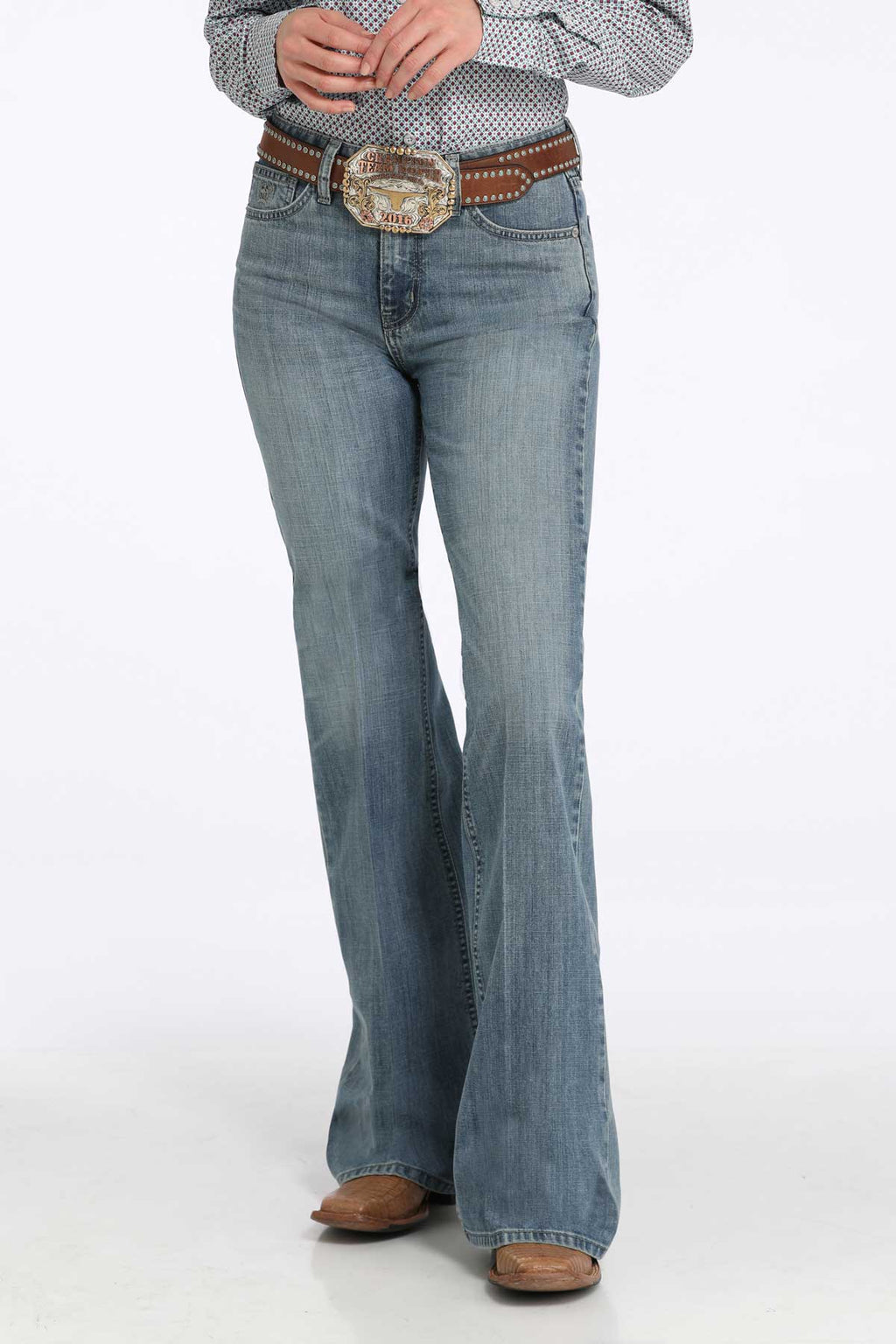 CINCH Women's Tatum Trouser - Medium Stonewash