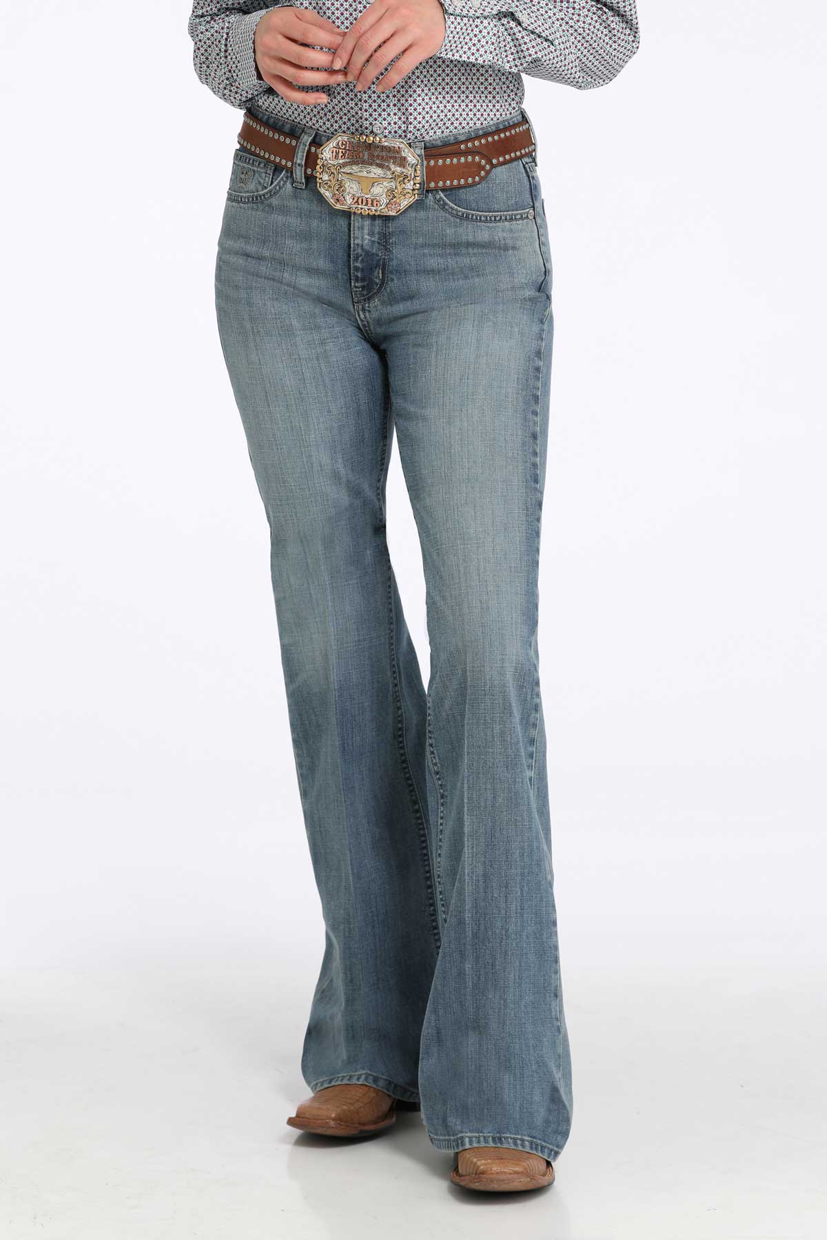 CINCH Women's Tatum Trouser - Medium Stonewash
