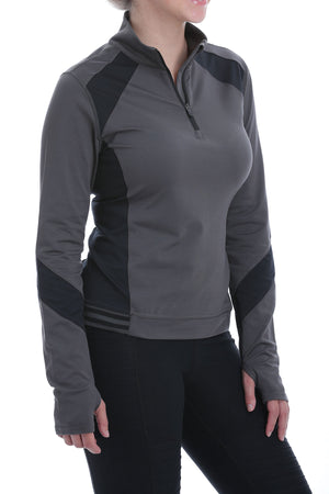 CINCH Women's Grey Athletic Quarter Zip