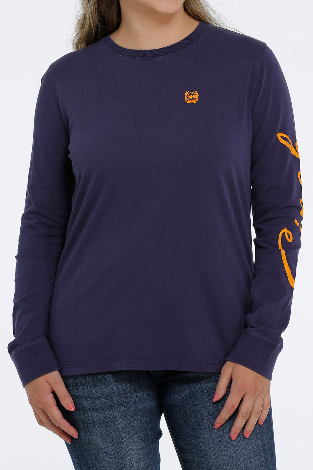 CINCH Women's Purple Long Sleeve Tee