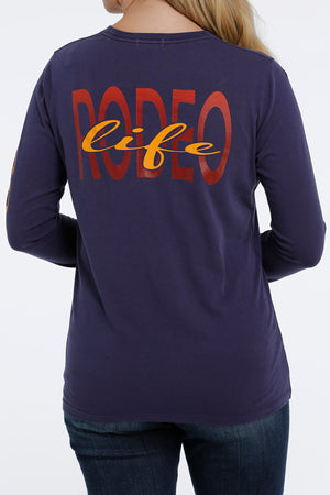 CINCH Women's Purple Long Sleeve Tee