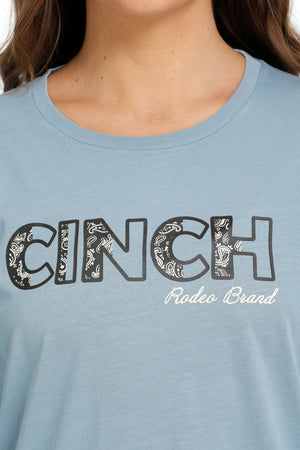 CINCH Women's Light Blue Long Sleeve Tee