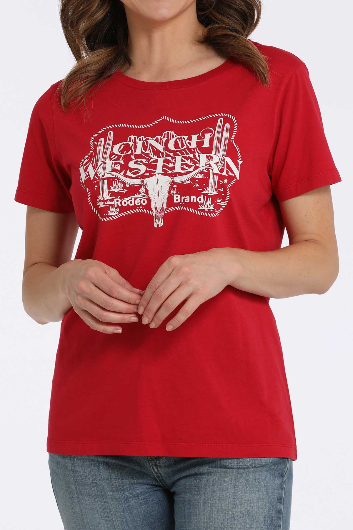 CINCH Women's Red Tee