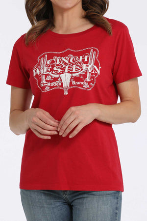 CINCH Women's Red Tee