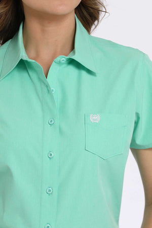 CINCH Women's ARENAFLEX Short Sleeve Western Button-Down Shirt