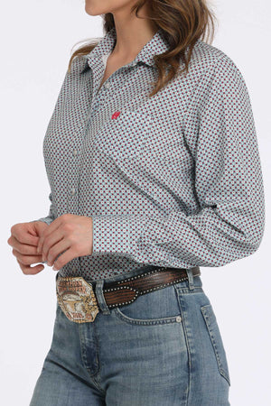 CINCH Women's Grey ARENAFLEX Western Button-Down Shirt