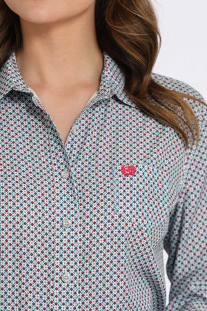 CINCH Women's Grey ARENAFLEX Western Button-Down Shirt
