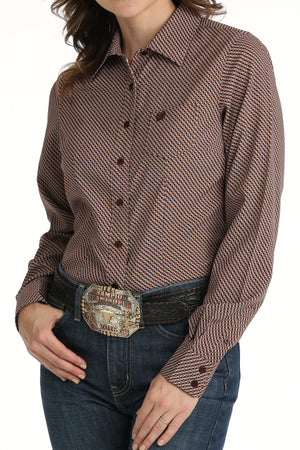 CINCH Women's Geometric Print Button-Down Western Shirt