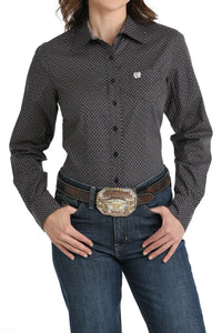 CINCH Women's Navy Button-Down Western Shirt