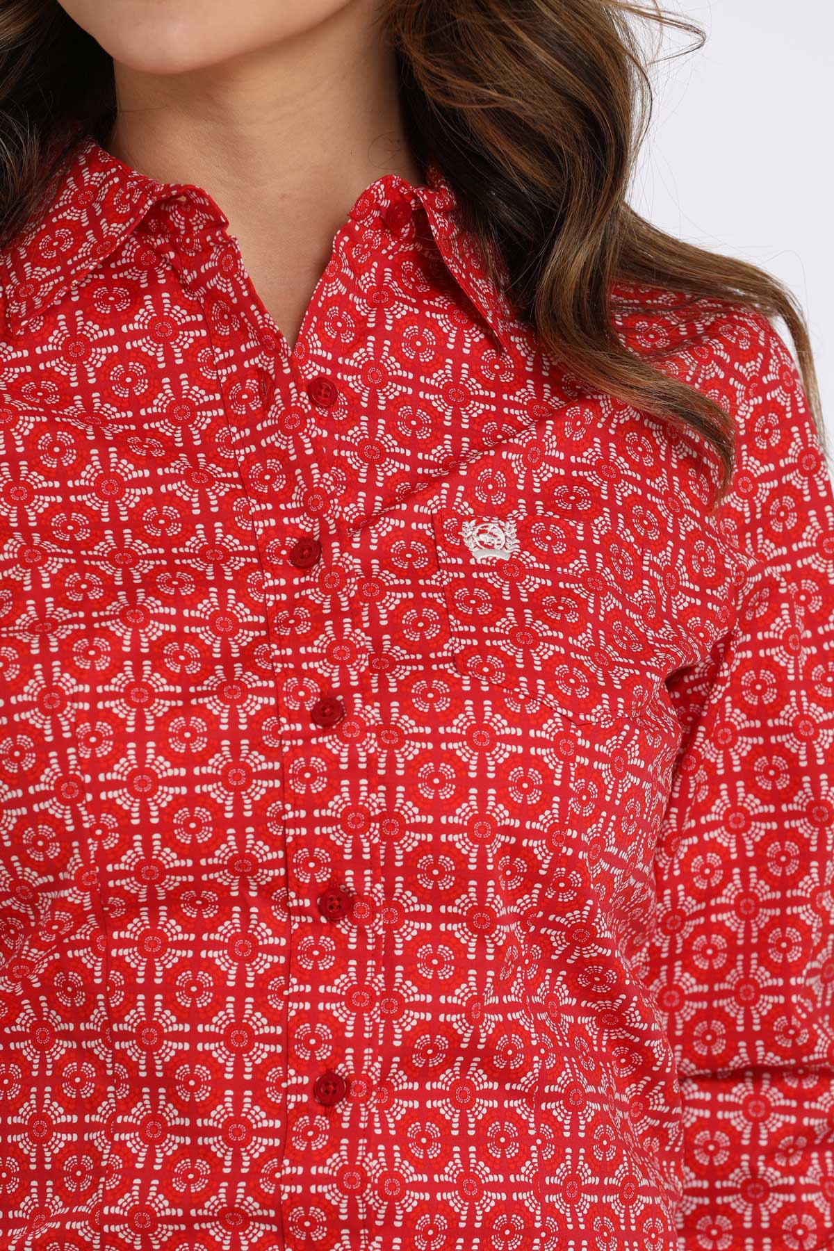 CINCH Women's L/S Print Western Button-Down Shirt