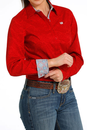 CINCH Women's Red Western Shirt