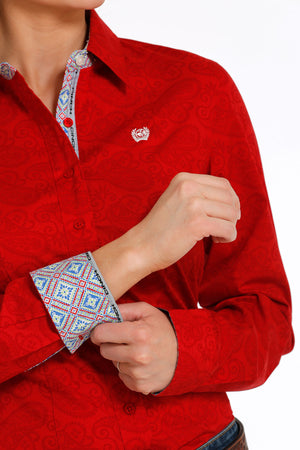 CINCH Women's Red Western Shirt