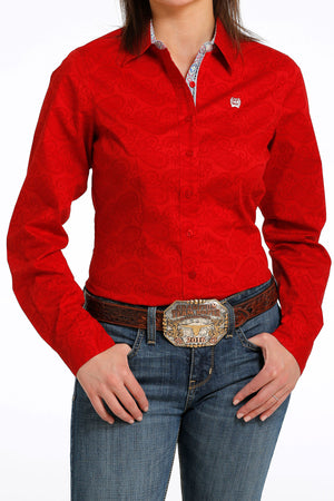 CINCH Women's Red Western Shirt