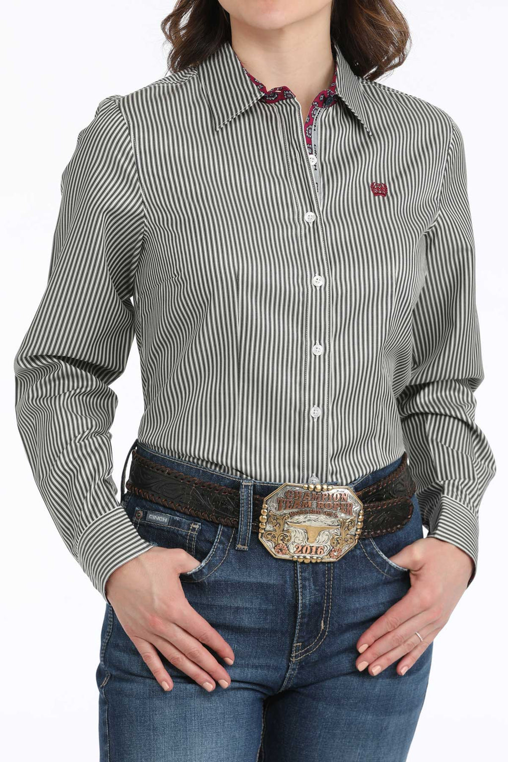 CINCH Women's Tencel Button-Down Western Shirt