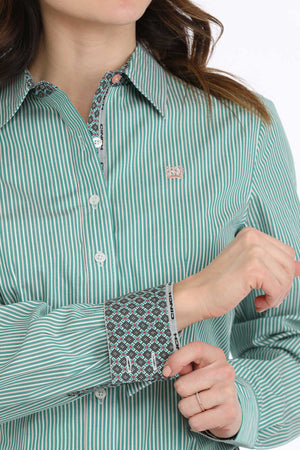 CINCH Women's Stripe Button-Down Western Shirt