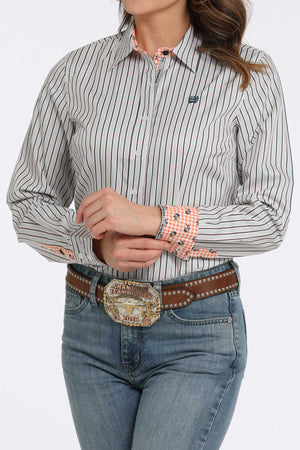 CINCH Women's Stripe Western Button-Down Shirt