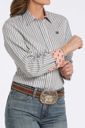 CINCH Women's Stripe Western Button-Down Shirt