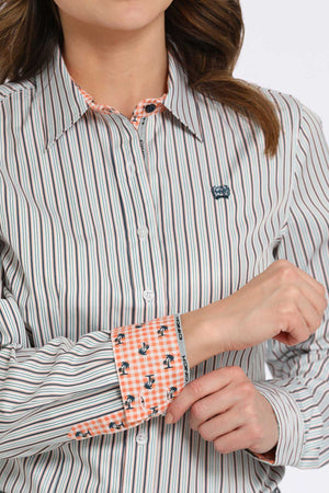 CINCH Women's Stripe Western Button-Down Shirt