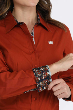 CINCH Women's L/S Print Western Button-Down Shirt